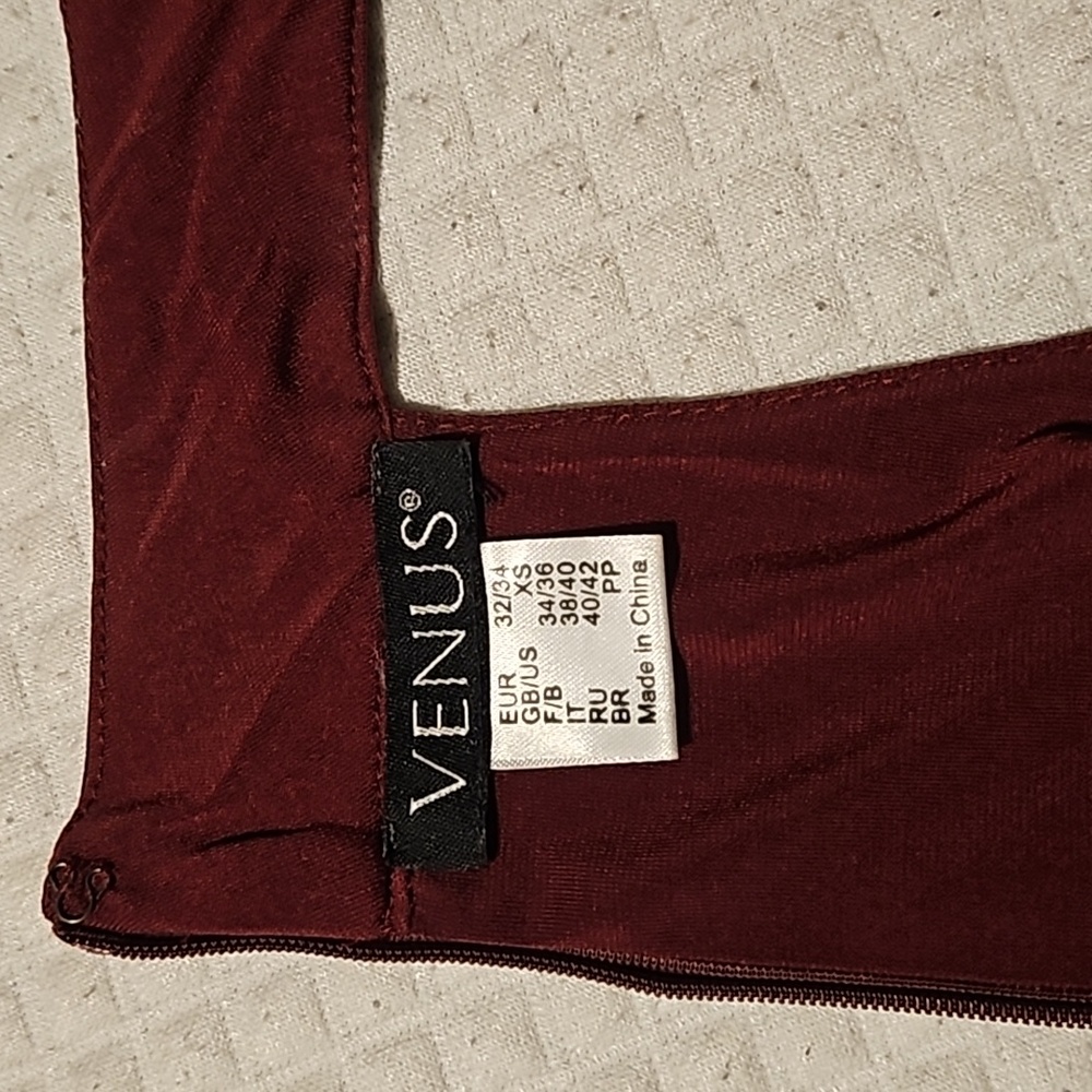 Burgundy dress size xs beautiful by Venus For Prom,dinner, Date Night, Etc. - Picture 8 of 12